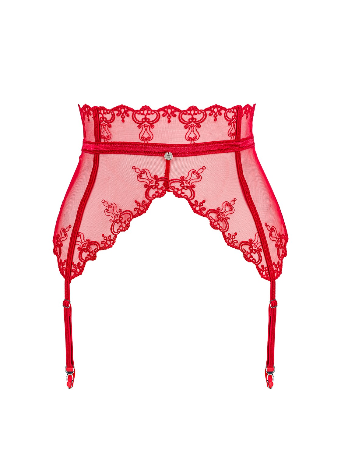 Lonesia porte jarretelles rouge-10