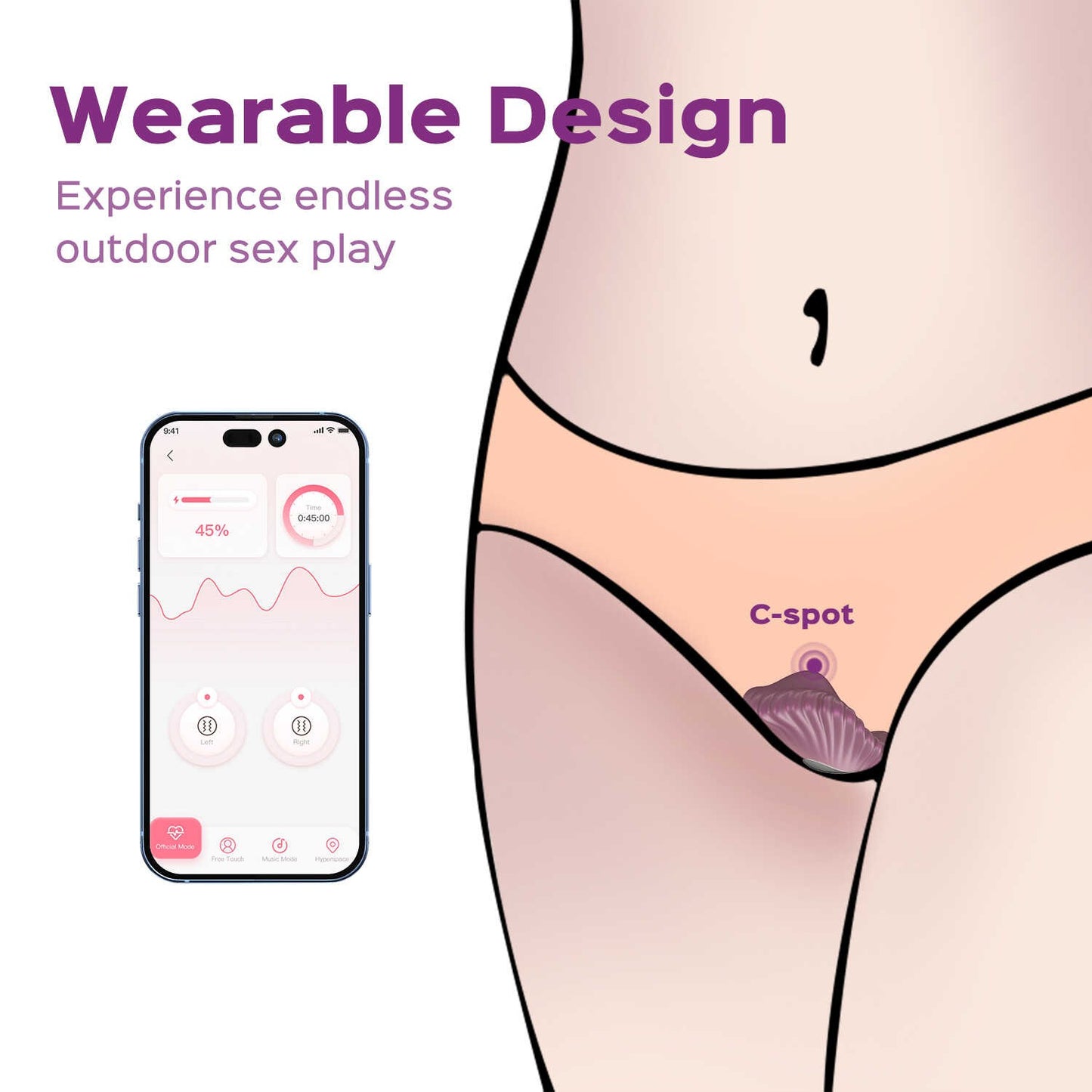 Pearl Blanc - Vibromasseur magnétique contrôlé par application-8