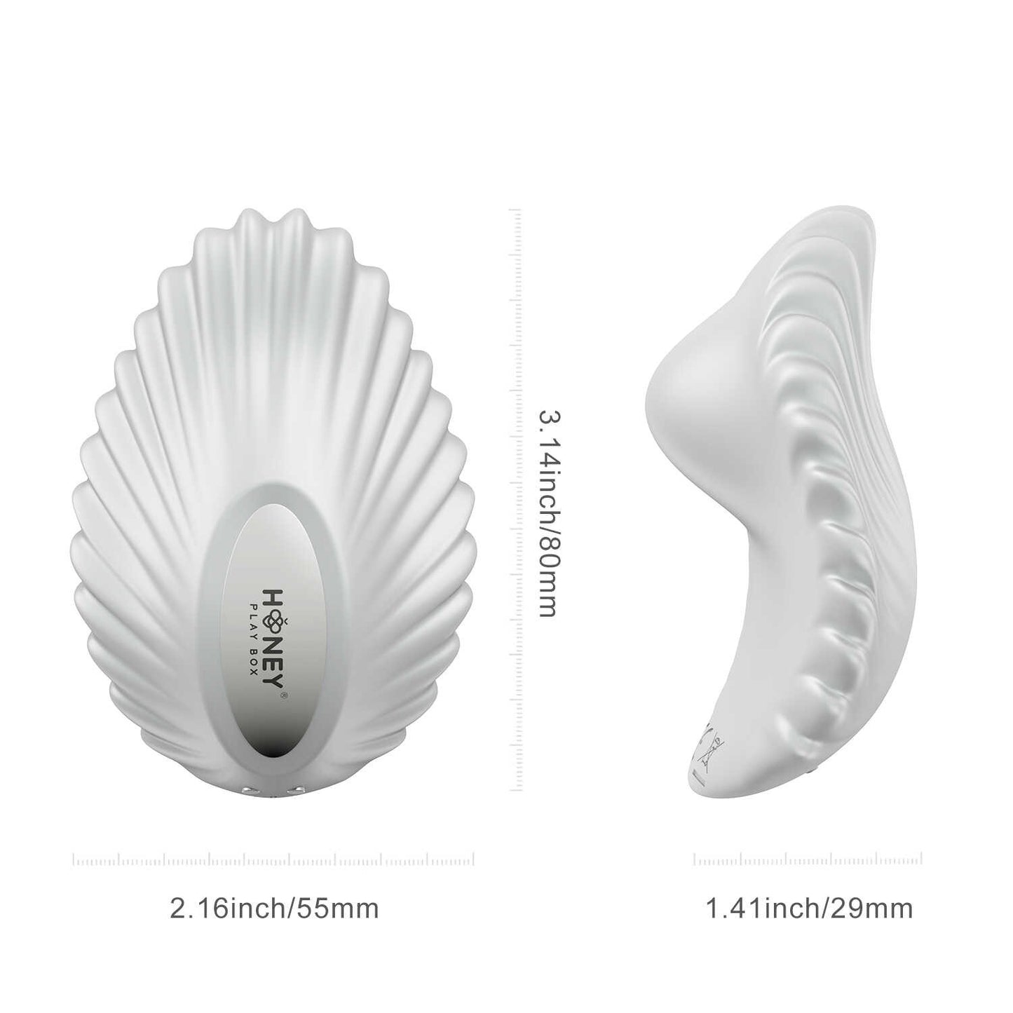 Pearl Blanc - Vibromasseur magnétique contrôlé par application-6