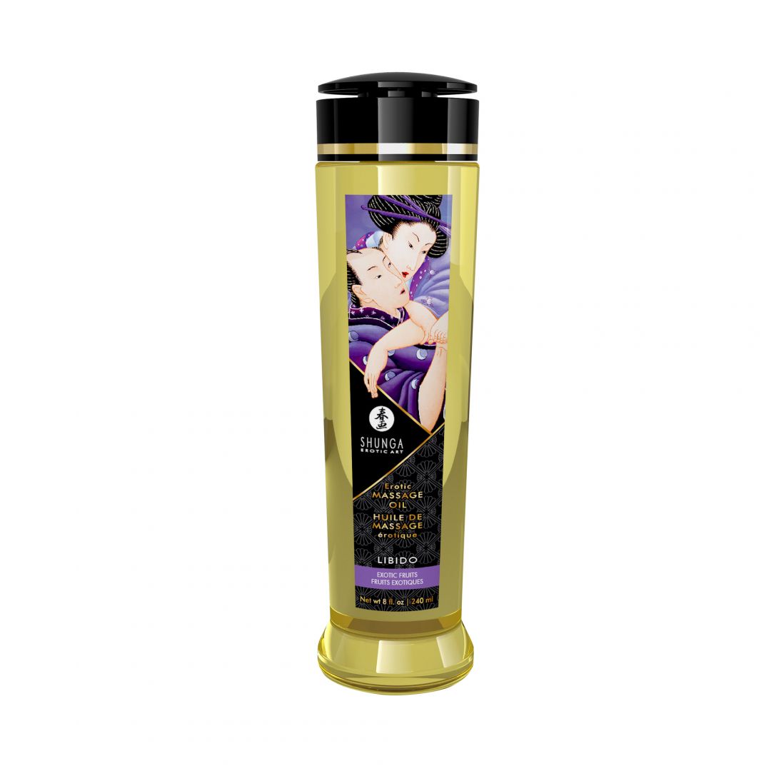 Huile de massage érotique - Libido - Fruits exotiques - 240 ml-0