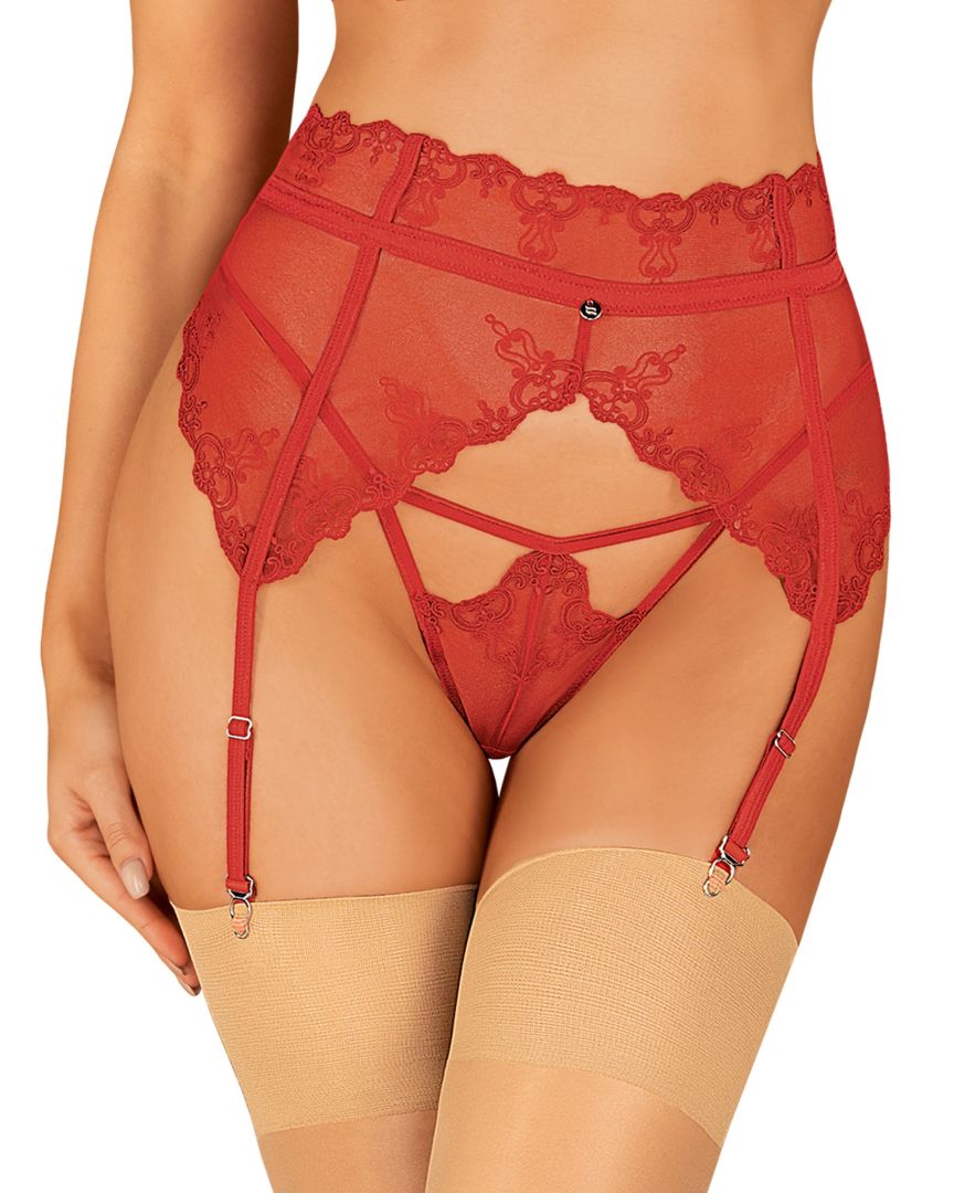 Lonesia porte jarretelles rouge-1